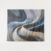 Moderne abstrakte wellige Texturdesign Wandteppich (Vorderseite (Horizontal))