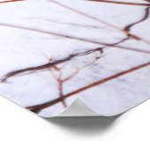 Moderne Abstrakte Winter-Wildblumen im Schnee Poster (Ecke)