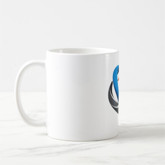 Moderne abstrakte Wirbel-Logo-Klassiker Kaffeetass Kaffeetasse (Links)