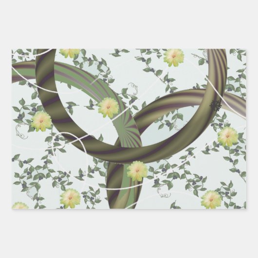 Moderne, Abstrakte Wrapping Paper Sheets Geschenkpapier Set (Vorderseite)