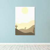 Moderne Abstrakte Wüste Leinwanddruck (Insitu (Holzboden))