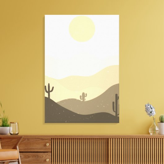 Moderne Abstrakte Wüste Leinwanddruck (Insitu (Wohnzimmer))