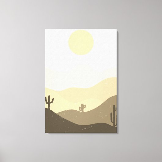 Moderne Abstrakte Wüste Leinwanddruck (Vorderseite)