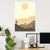 Moderne Abstrakte Wüste Poster (Heimbüro)