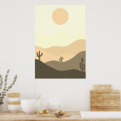 Moderne Abstrakte Wüste Poster (Küche)