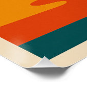 Moderne abstrakte Wüstenlandschaft Poster (Ecke)