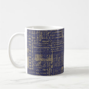 Moderne abstrakte, zeitgemäße Oberflächenmuster Kaffeetasse