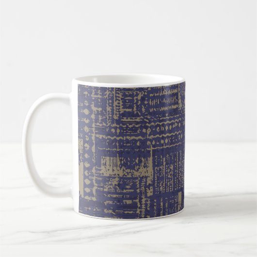 Moderne abstrakte, zeitgemäße Oberflächenmuster Kaffeetasse (Links)