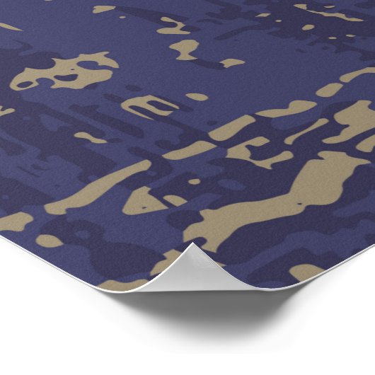 Moderne abstrakte, zeitgemäße Oberflächenmuster Poster (Ecke)