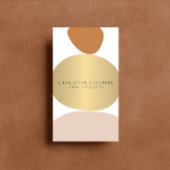 Moderne Abstrakte Zen Stones Gold Logo Yoga, Massa Visitenkarte