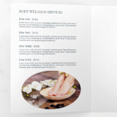 Moderne Abstrakte Zen Stones Peach/Blue Broschüre (Innen Erste Seite)