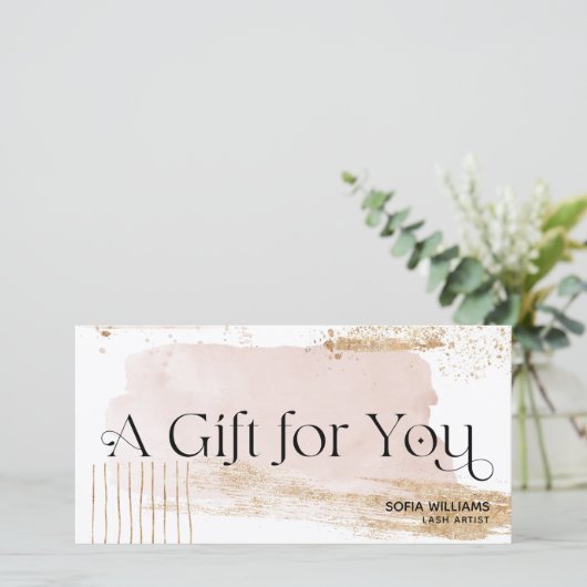 Moderne Abstrakte Zertifizierungskarte (Stehend Vorderseite)