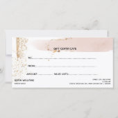 Moderne Abstrakte Zertifizierungskarte (Rückseite)