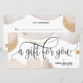 Moderne abstrakte Zertifizierungskarte (Vorne/Hinten)