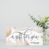 Moderne abstrakte Zertifizierungskarte (Stehend Vorderseite)