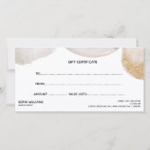 Moderne abstrakte Zertifizierungskarte (Rückseite)