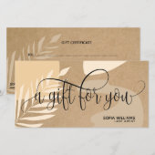 Moderne abstrakte Zertifizierungskarte (Vorne/Hinten)