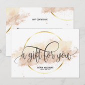 Moderne abstrakte Zertifizierungskarte (Vorne/Hinten)