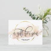 Moderne abstrakte Zertifizierungskarte (Stehend Vorderseite)