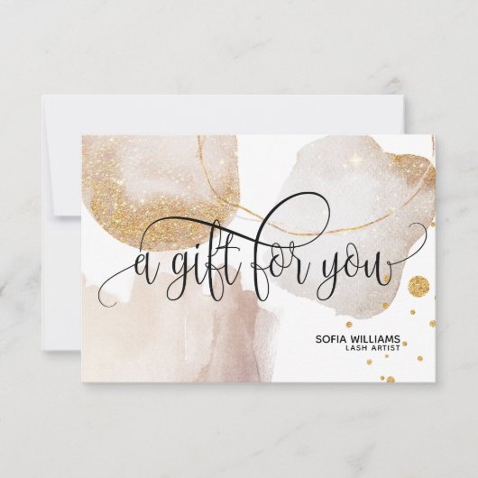 Moderne abstrakte Zertifizierungskarte (Vorderseite)