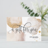 Moderne abstrakte Zertifizierungskarte (Stehend Vorderseite)