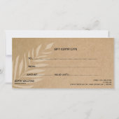 Moderne abstrakte Zertifizierungskarte (Rückseite)