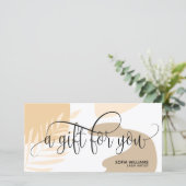 Moderne abstrakte Zertifizierungskarte (Stehend Vorderseite)