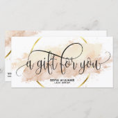 Moderne abstrakte Zertifizierungskarte (Vorne/Hinten)