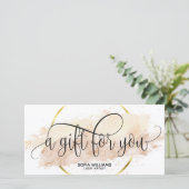 Moderne abstrakte Zertifizierungskarte (Stehend Vorderseite)