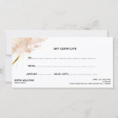 Moderne abstrakte Zertifizierungskarte (Rückseite)