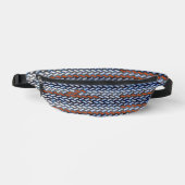 Moderne abstrakte Zickzack-Musterdesign 1283 Bauchtasche (Vorderseite)