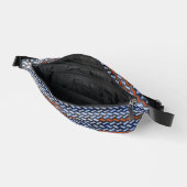 Moderne abstrakte Zickzack-Musterdesign 1283 Bauchtasche (Offen)