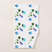 Moderne abstraktes Vogel-Muster-Badehandtuch-Set Badhandtuch Set (Handtuch)