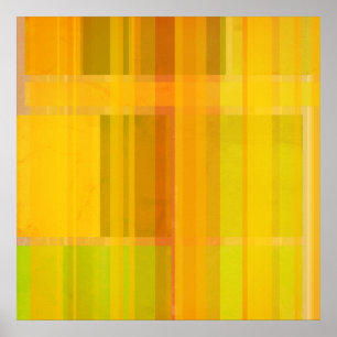 Moderne Abstraktion   Farbige Zitrusfarben Poster