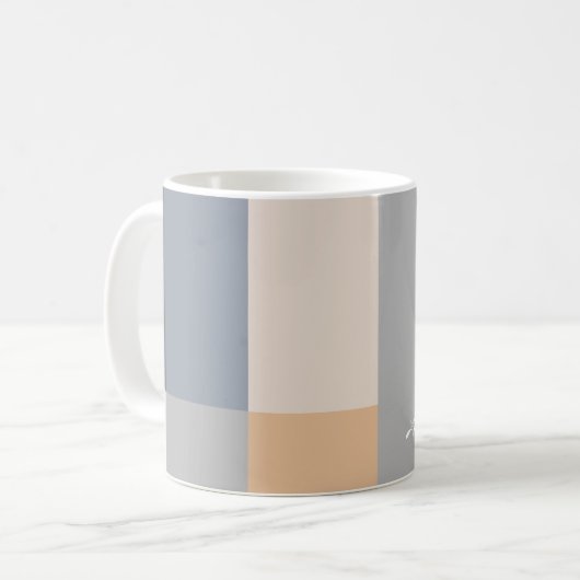 Moderne Abstraktion Kaffeetasse (Vorderseite Links)