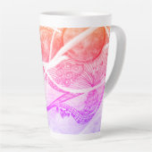 Moderne Abstraktionsräume Schwarz und Rosa Milchtasse (Rechte Ecke)