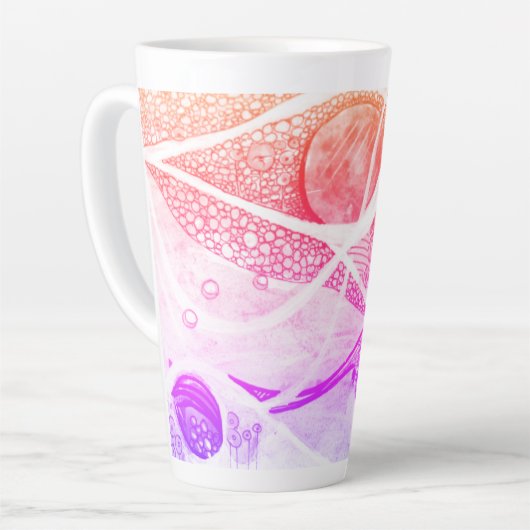 Moderne Abstraktionsräume Schwarz und Rosa Milchtasse (Linke Ecke)