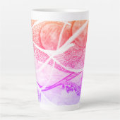 Moderne Abstraktionsräume Schwarz und Rosa Milchtasse (Vorderseite)