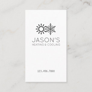 Moderne AC-Heizung und Kühlung HVAC Visitenkarte