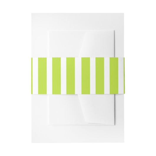 Moderne Acid Lime Gestreift Einladungsbanderole (Vorderseite Beispiel)
