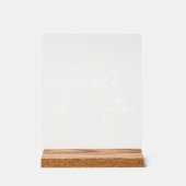 Moderne Acryl-Karten & Geschenke-Schilder Acrylschild (Vorderseite)