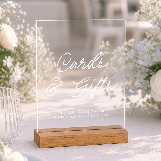 Moderne Acryl-Karten & Geschenke-Schilder Acrylschild