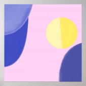 moderne Acrylfarben abstrakte Kunst Poster (Vorne)