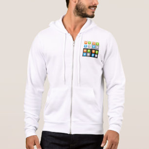 Moderne Additions-Math-Symbol glänzende gläserne I Hoodie
