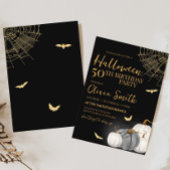 Moderne Adult Pumpkin Halloween Geburtstagsparty Einladung