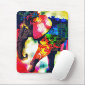 Moderne afrikanische Elefantenkunst Moderne afrika Mousepad (Mit Mouse)