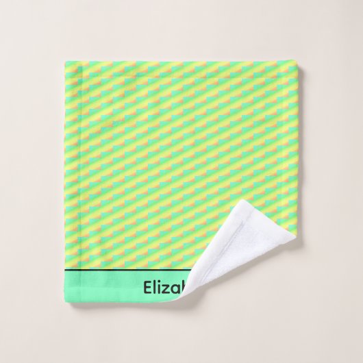 Moderne afrikanische Kunst, sommerliches Muster Badhandtuch Set (Waschlappen)