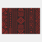 Moderne afrikanische Mudcloth-Inspiration Geschenkpapier Set (Vorderseite)