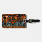 Moderne afrikanische Printmedien Gepäckanhänger (Vorderseite horizontal)