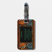 Moderne afrikanische Printmedien Gepäckanhänger (Rückseite vertikal)